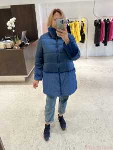 Итальянские бренды Куртка-пуховик Марина Ринальди синяя