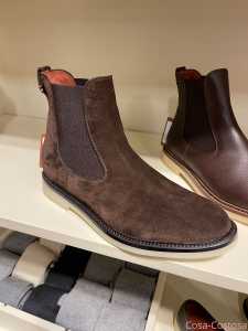 Итальянские бренды Ботинки Лоро Пиана без шнурков замша коричневые