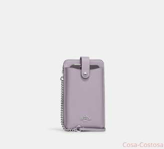 Итальянские бренды Сумка для телефона Коач фиолетовая