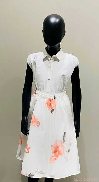 Итальянские бренды Платье Армани с цветком белое EA